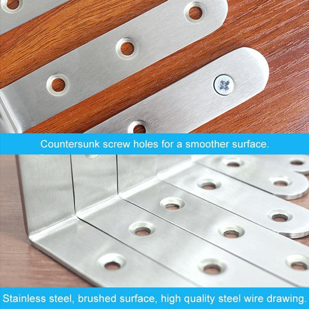 40 PCS Stainless Steel 90 Degree Angle Bracket,Corner Brace Joint Bracket Fastener Furniture Cabinet Screens Wall (40mm)
