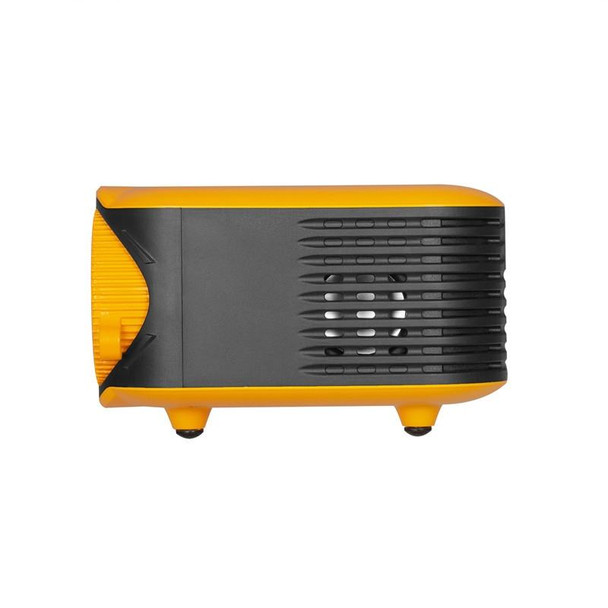 TRANSJEE A2000 320x240P 1000 ANSI Lumens Mini Home Theater HD Digital Projector, Plug Type: EU Plug(Yellow)