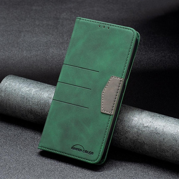 Samsung Galaxy S20 FE Magnetic Splicing Leather Phone Case(Green)