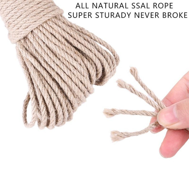 30m Pets Hemp Rope Cat Scratch Board Sword Rope Accessories Protect Cat Grip Toy Grabbing Materials(4mm)