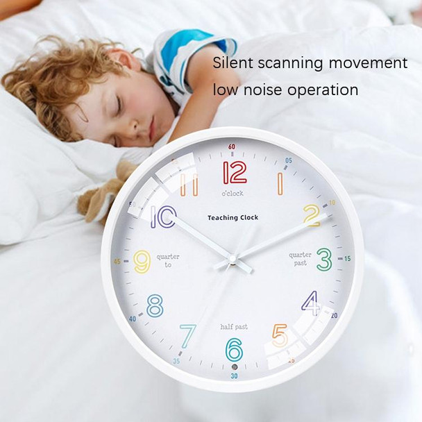 12-Inch Sound-Controlled Night Light Clock(Warm Yellow Light)