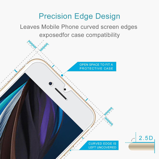 iPhone SE 2022 / SE 2020 10 PCS Large Arc EdgeTempered Glass Film