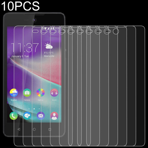 10 PCS 0.26mm 9H 2.5D Tempered Glass Film - Wiko Rainbow Lite