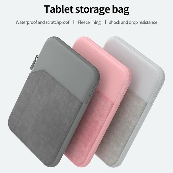 7.9-8.4 inch Universal Sheepskin Leatherette + Oxford Fabric Portable Tablet Storage Bag(Pink)