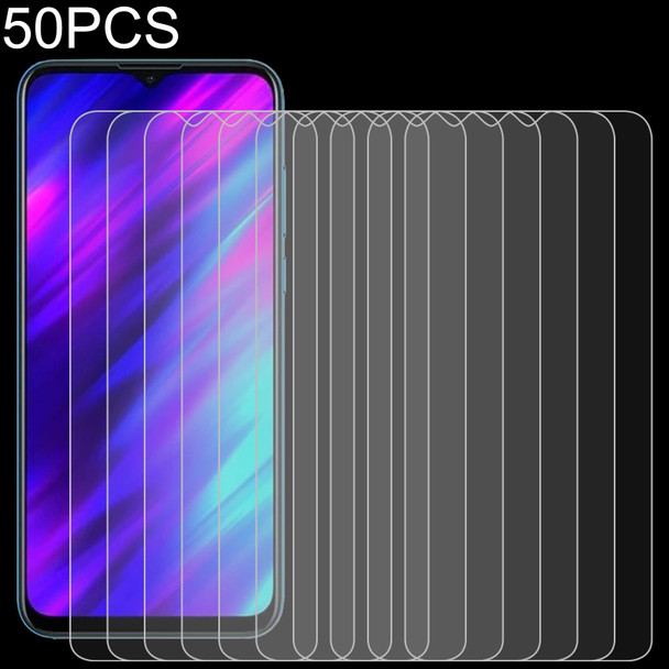50 PCS 0.26mm 9H 2.5D Tempered Glass Film - Meizu M10