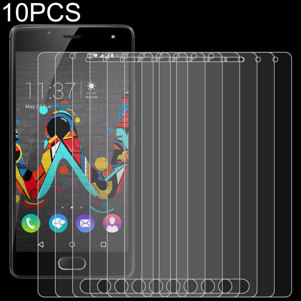 10 PCS 0.26mm 9H 2.5D Tempered Glass Film - Wiko Ufeel