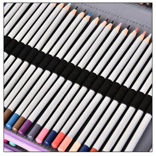 184 Hole Art Storage Pencil Case Multicolor Sketch Pen Color Lead Large Capacity Stationery Box(Brown)