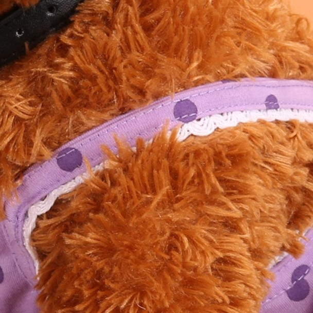 Menstrual Physiological Pants - Pet Dog Polka Dot Skirt And Bib Physiological Pants, Size: XXL(Purple)