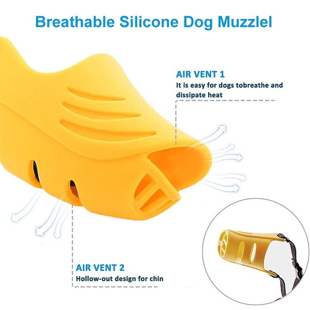 Dog Muzzle Cover Tedike Fund Fur Dog Muzzle Cover Anti-Bite Mouth Cover Silicone Supplies, Specification: S(Brown)