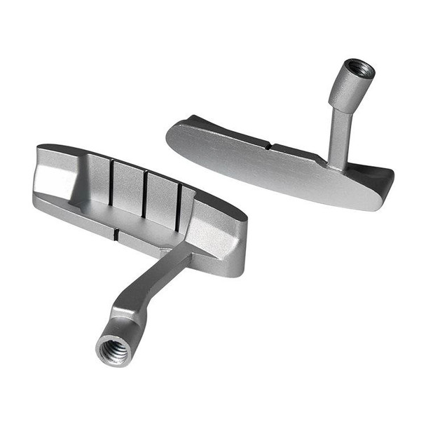 2 PCS Children Sngle-Sided Golf Putter Head Zinc Alloy Practice Putter Head(Silver) - Open Box(Grade A)