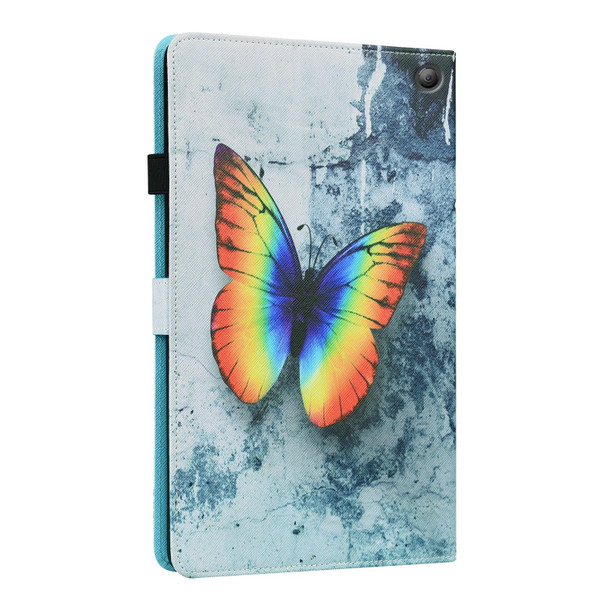 Amazon Fire HD 10 2021 Animal Pattern Horizontal Flip Leatherette Case with Holder & Card Slots & Photo Frame & Sleep / Wake-up Function(Color Butterfly)