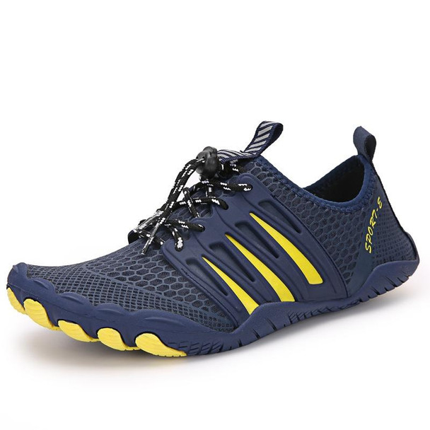 Outdoor Sports Hiking Shoes Antiskid Fishing Wading Shoes Lovers Beach Shoes, Size: 37(Dark Blue)