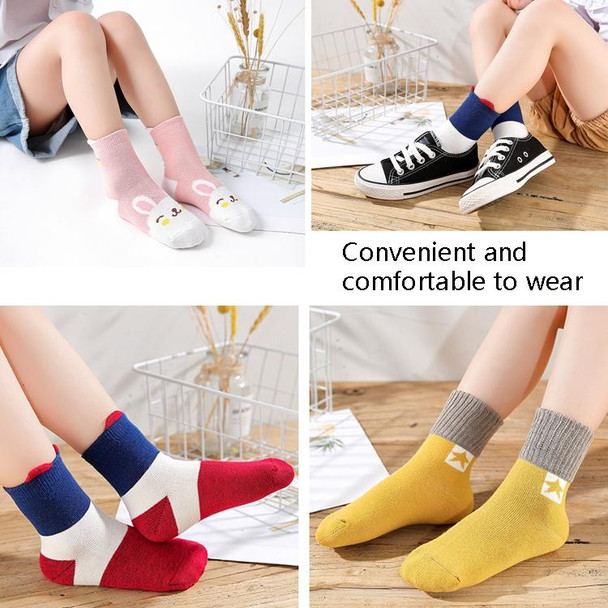 10 Pairs Spring And Summer Children Socks Combed Cotton Tube Socks XL(Ear Rabbit)