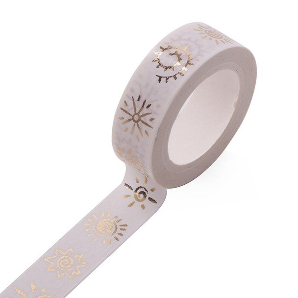 6 Rolls Bronzing Paper Tape Decorative Album Paper Hand Torn Stickers(Q-35)