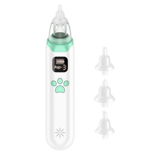 Infant Electric Nasal Aspirator With 3-gear Adjustable Nasal Clearer(White)