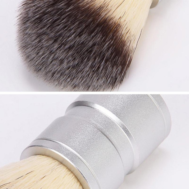 Stainless Steel Animal Hair Beard Brush Manual Stirring And Foaming Shaving Tool, Specification: Single Brush