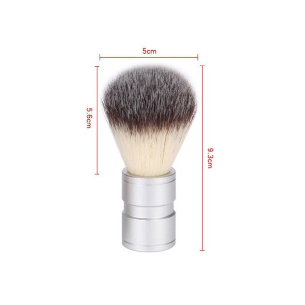 Stainless Steel Animal Hair Beard Brush Manual Stirring And Foaming Shaving Tool, Specification: Single Brush