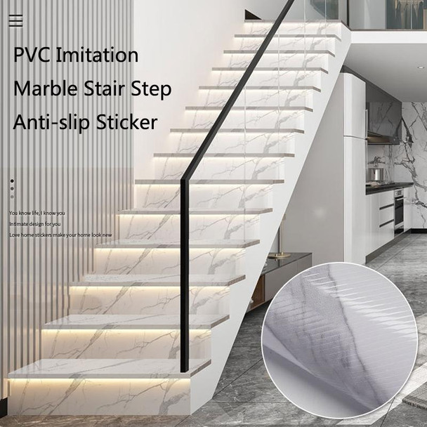 2 PCS PVC Imitation Marble Stair Step Anti-Slip Sticker Self-Adhesive Decorative Wall Sticker, Specification: Sequins Style,100x18cm(FLT-003)