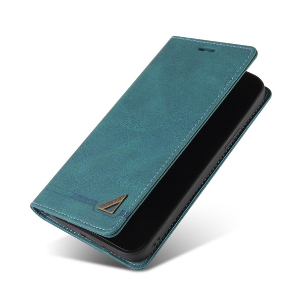 Skin Feel Anti-theft Brush Horizontal Flip Leather Case with Holder & Card Slots & Wallet - iPhone 11 Pro(Blue)