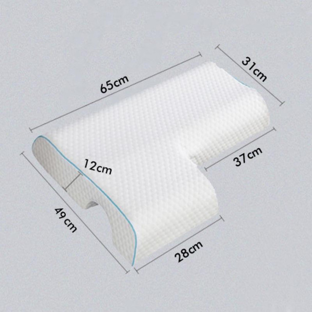 65x49x12cm Couple Pillow Sleep Aid Memory Pillow Protect The Cervical Spine Pillow, Colour: Left Arm (Tianti)