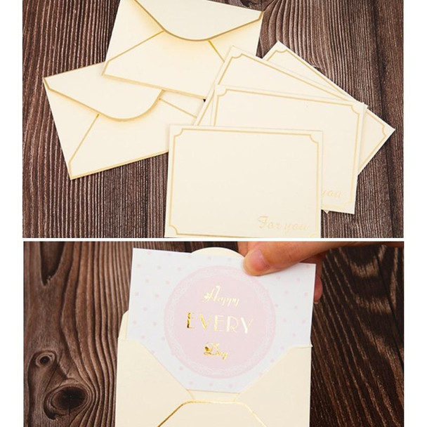 100 PCS Valentines Day Bronzing Greeting Card Flower Shop Birthday Thank You Card(I Keep You In My Heart Forever)