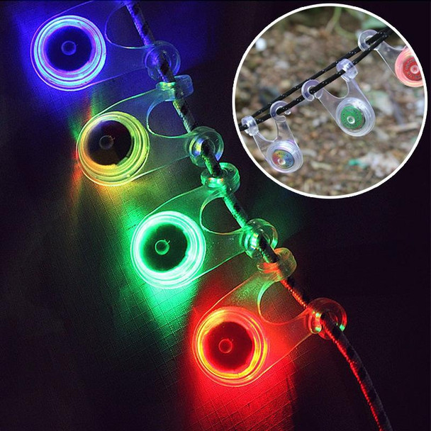 10 PCS Outdoor Camping Tent Silicone Hanging Lamp LED Bicycle Warning Taillight(Red)