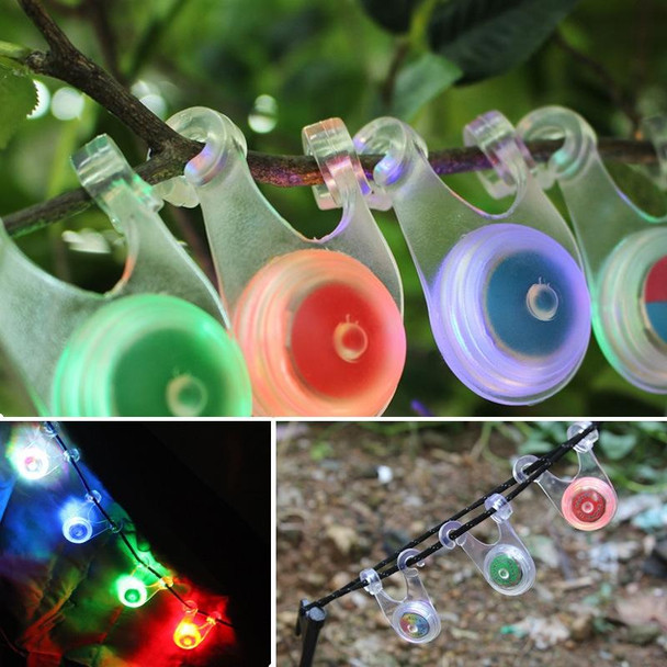 10 PCS Outdoor Camping Tent Silicone Hanging Lamp LED Bicycle Warning Taillight(Green)