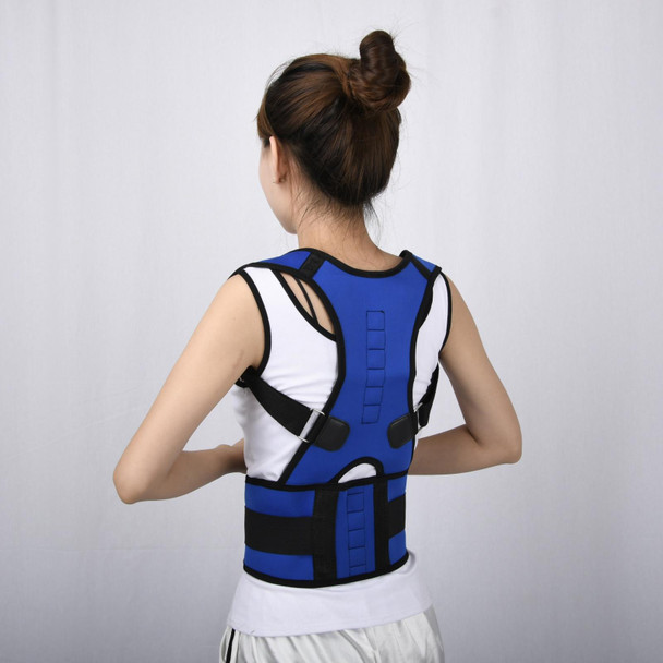 Adult Back Posture Correction Belt Kyphosis Correction Body Restraint Belt, Specification: XXL(Blue)