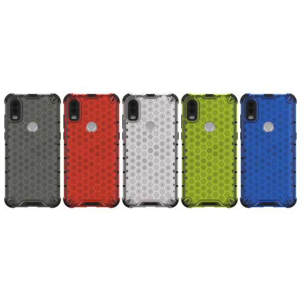 Alcatel 1V (2020) Shockproof Honeycomb PC + TPU Case(Blue)