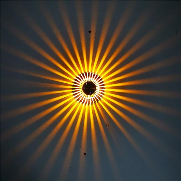 LED Aluminum Aisle Light Sunflower Leisure And Entertainment Place Decorative Light, Power source: Invisible Installation 3W(Yellow)