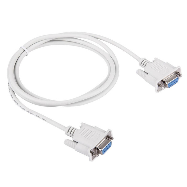RS232 9P Female to 9P Female Cable, Length: 1.5m(White)