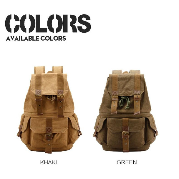 FB-1235-32 SLR Camera Canvas Bag Casual Shoulder Digital Bag(Green)