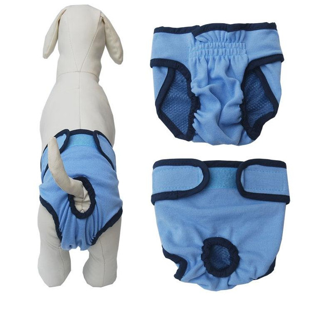 Pet Physiological Pants Large Medium & Small Dogs Anti-Harassment Safety Pants, Size: XS(Blue)