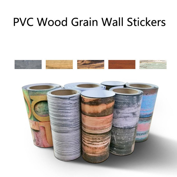 PVC Wood Grain Wall Stickers Bedroom Waterproof Wood Board Stickers Living Room Self-Adhesive Non-Slip Floor Stickers, Specification: Twill Style(MBT005)
