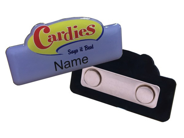 Custom Name Badge - Magnet Clip