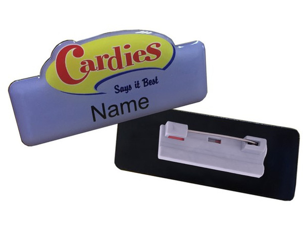 Custom Name Badge - Pin Clip