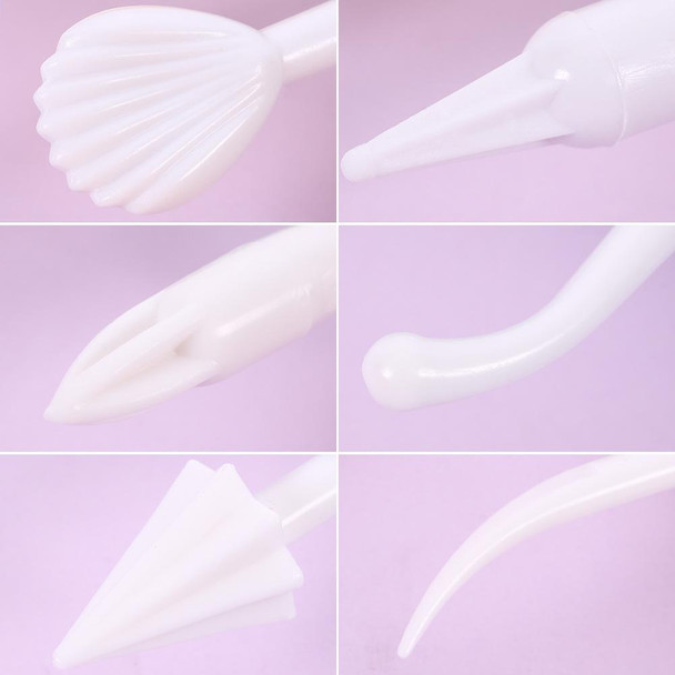 10 Sets Carving Pen Cake Fondant Carving Knife Making Cutting Tool 01018 Red (OPP Bag Packaging)