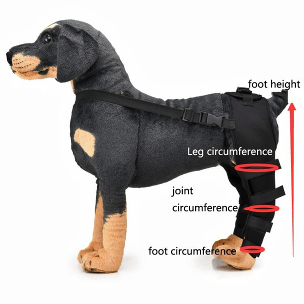 Pet Dog Leg Knee Guard Surgery Injury Protective Cover, Size: XS(Red)
