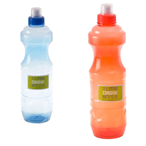 Water Bottle With Pull Up Top 1L