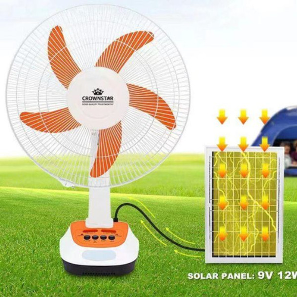 Rechargeable Solar Fan