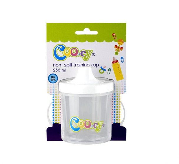 Cooey Spill Proof Cup 236ml With Handles BPA Free