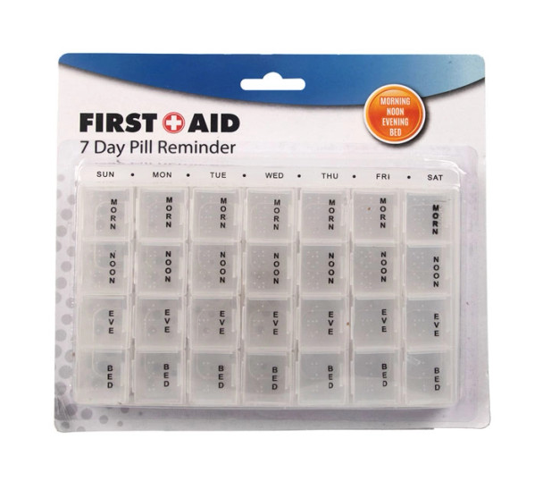 First Aid- Weekly Pill Reminder 28 Division