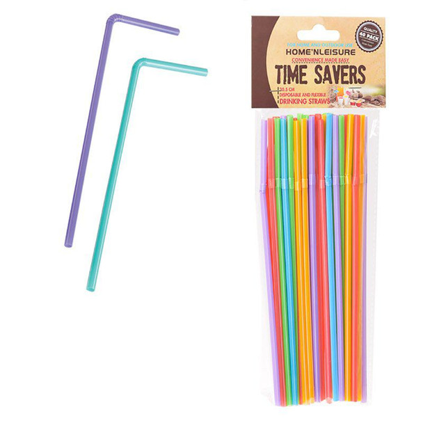 40 Piece Disposable Drinking Straws