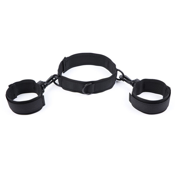OHMAMA - Fetish Nylon Collar With Wrist Restraints