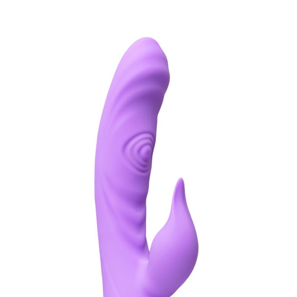 7 Speed Silicone Rabbit Vibrator with Double Tapping Function