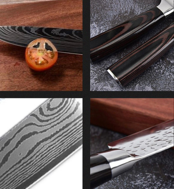 4 Piece Japanese Chef Knife Set