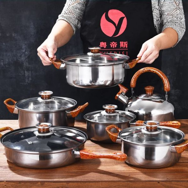 12 Piece Stainless Steel Cookware Set
