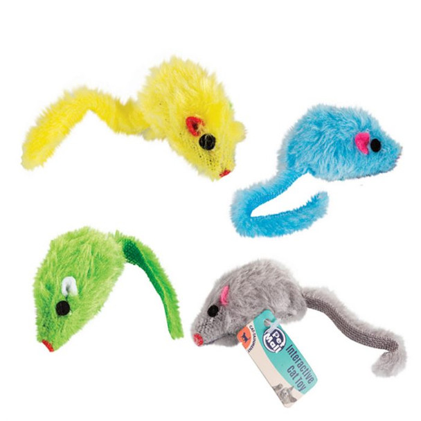 Pet Mall Interactive Toys- Assorted Mouse Toys