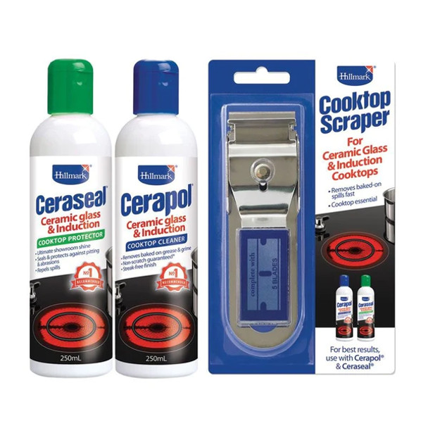 Hillmark Cleaning Value Pack #1 – Cerapol + Ceraseal + Scraper