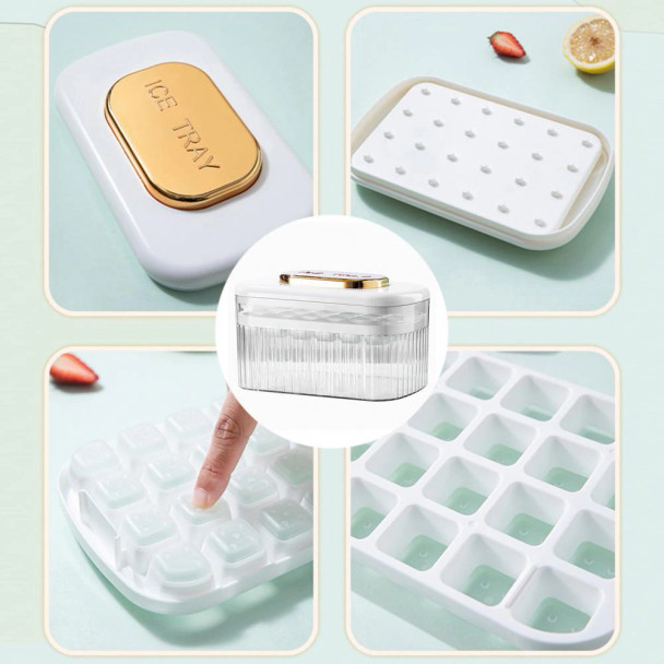 Press-Type Ice Cube Maker